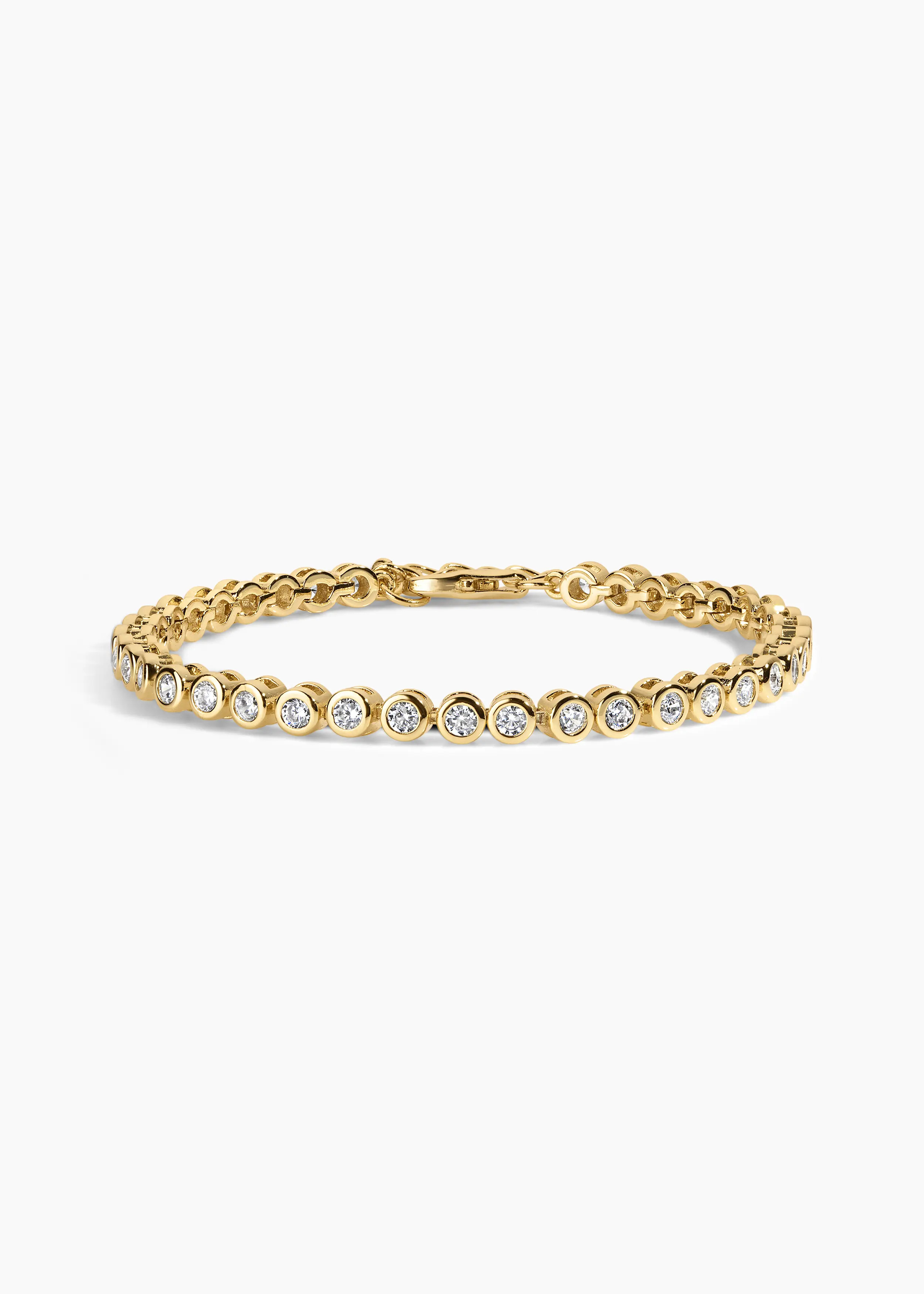 Electric Picks Mini Jewel Bezel Tennis Bracelet in Gold at Nordstrom | Nordstrom