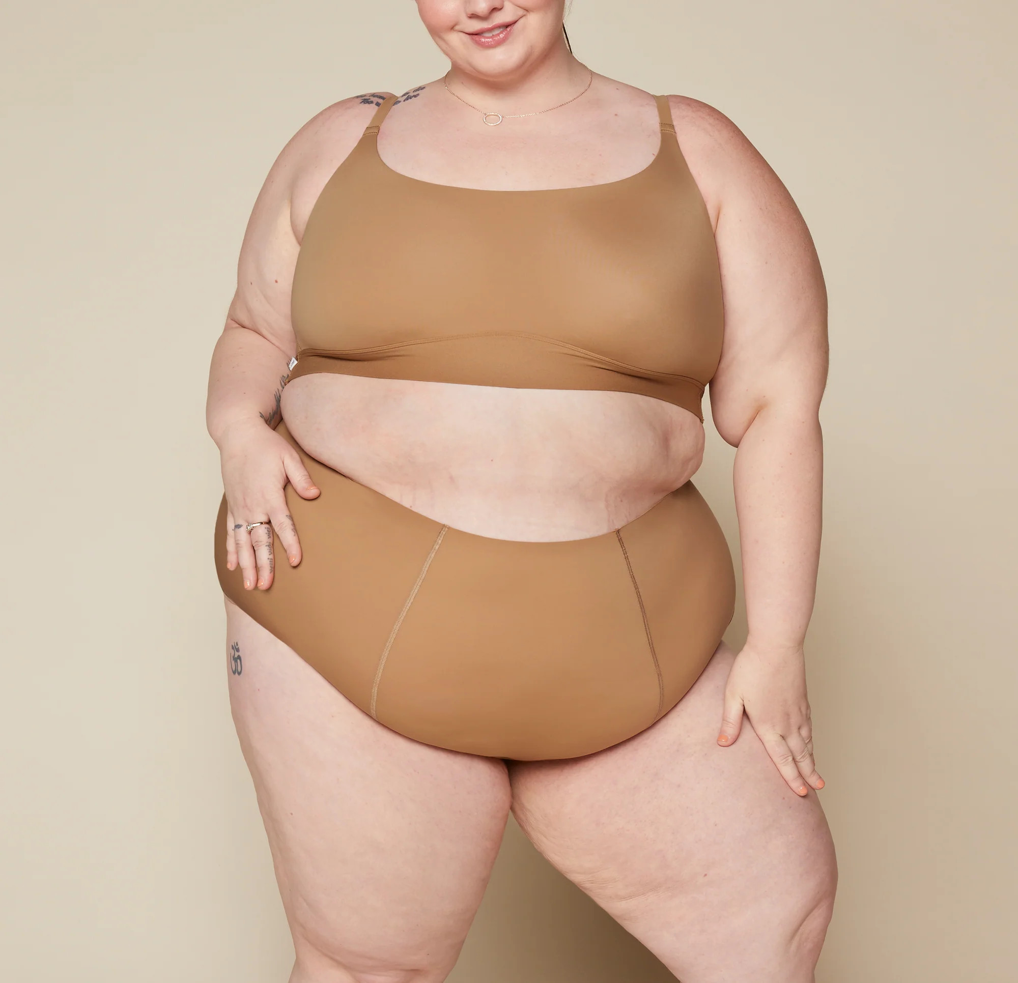 No-Show Highwaist Brief - Tan | Harper Wilde