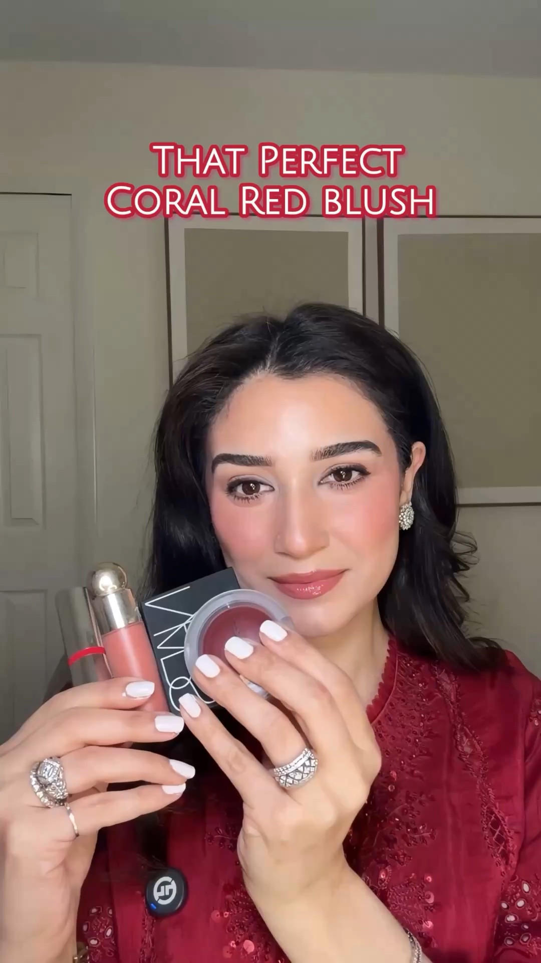 Coral Red Blush Combo 