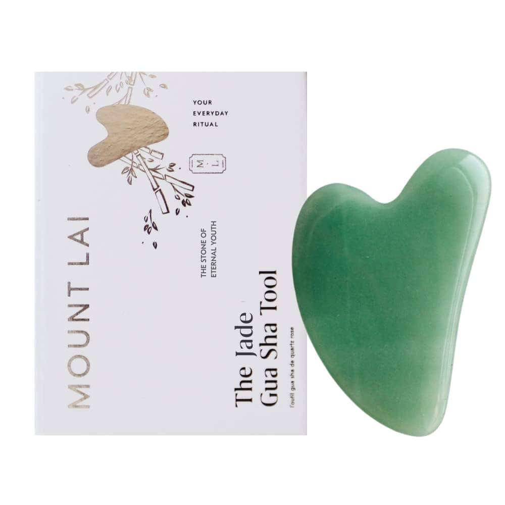 Mount Lai Jade Gua Sha Facial Tools – The Stone of Eternal Youth – Face & Body Guasha Tools f... | Amazon (US)