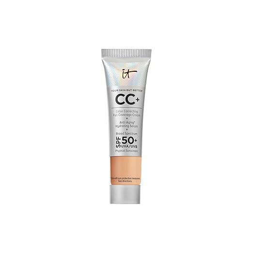 IT Cosmetics CC+ Cream - Natural Full Coverage Foundation With SPF 50+, Color Corrector & Anti-Ag... | Amazon (US)