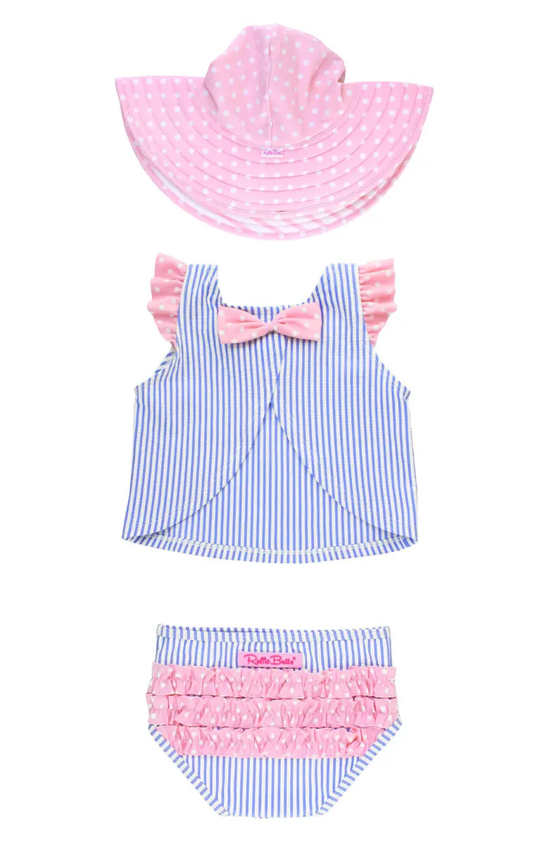 Two-Piece Swimsuit & Hat Set | Nordstrom