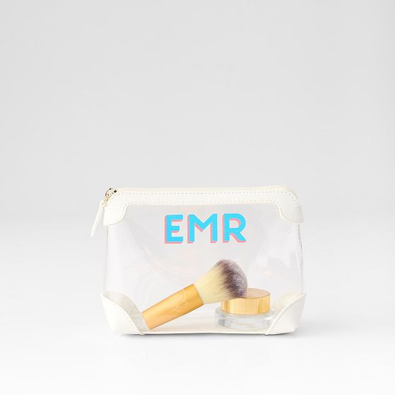 Clear Pouch, Mini, White | Mark and Graham