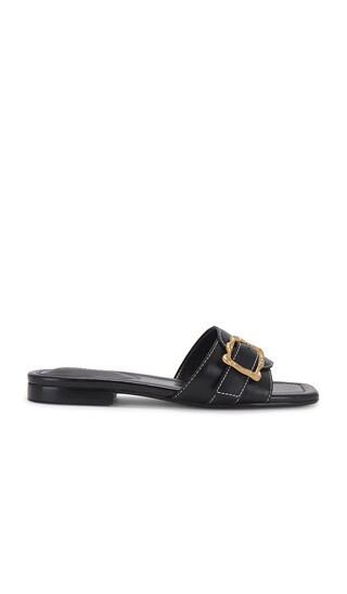 Wavy Flat Sandal in Black | Revolve Clothing (Global)