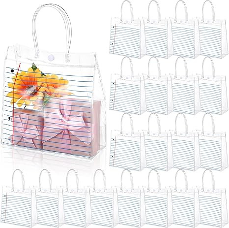 Sweetude 20 Pcs Back to School Party Favor Gift Bags Bulk with Handles First Day of School Teache... | Amazon (US)