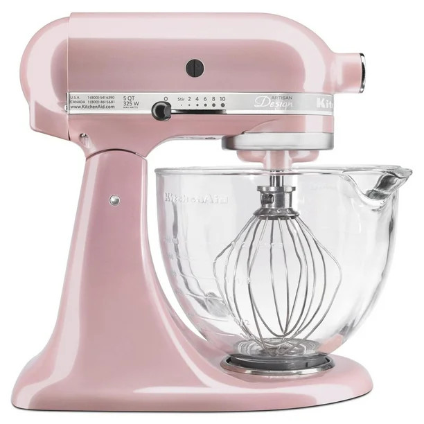 KitchenAid Artisan Design Series 5 Quart Tilt-Head Stand Mixer with Glass Bowl - KSM155GB | Walmart (US)
