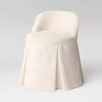 Teen Vanity Chair Classic Linen Talc - Threshold™ designed with Studio McGee | Target