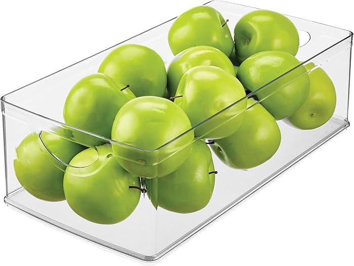 iDesign Stackable Clear Plastic Extra Long Storage Bin, Organizer for Kitchen Cabinet or Pantry | Amazon (US)