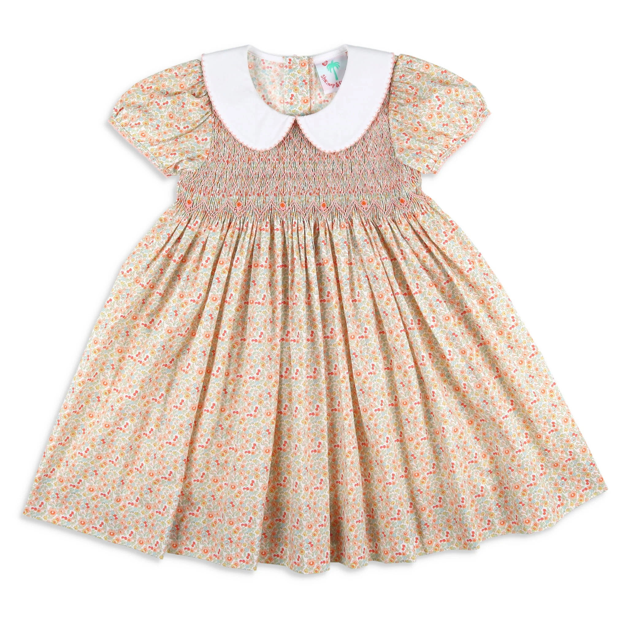 Girls Evelyn Blooms Charlotte Dress - Shrimp and Grits Kids - Shrimp and Grits Kids | Shrimp and Grits Kids
