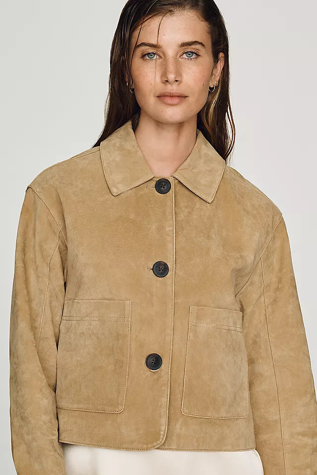 Cropped Suede Jacket | Anthropologie (US)