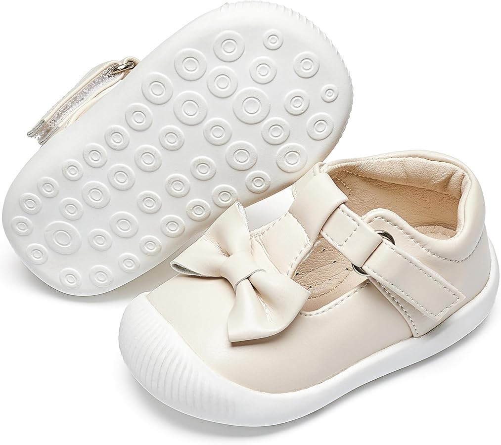 Felix & Flora Soft Sole Baby Dress Shoes - Infant Baby Walking Shoes Moccasinss Rubber Sole Crib ... | Amazon (US)