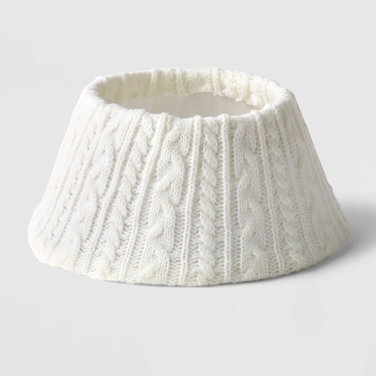 4.5" Cable Knit Mini Christmas Tree Collar White - Wondershop™ | Target