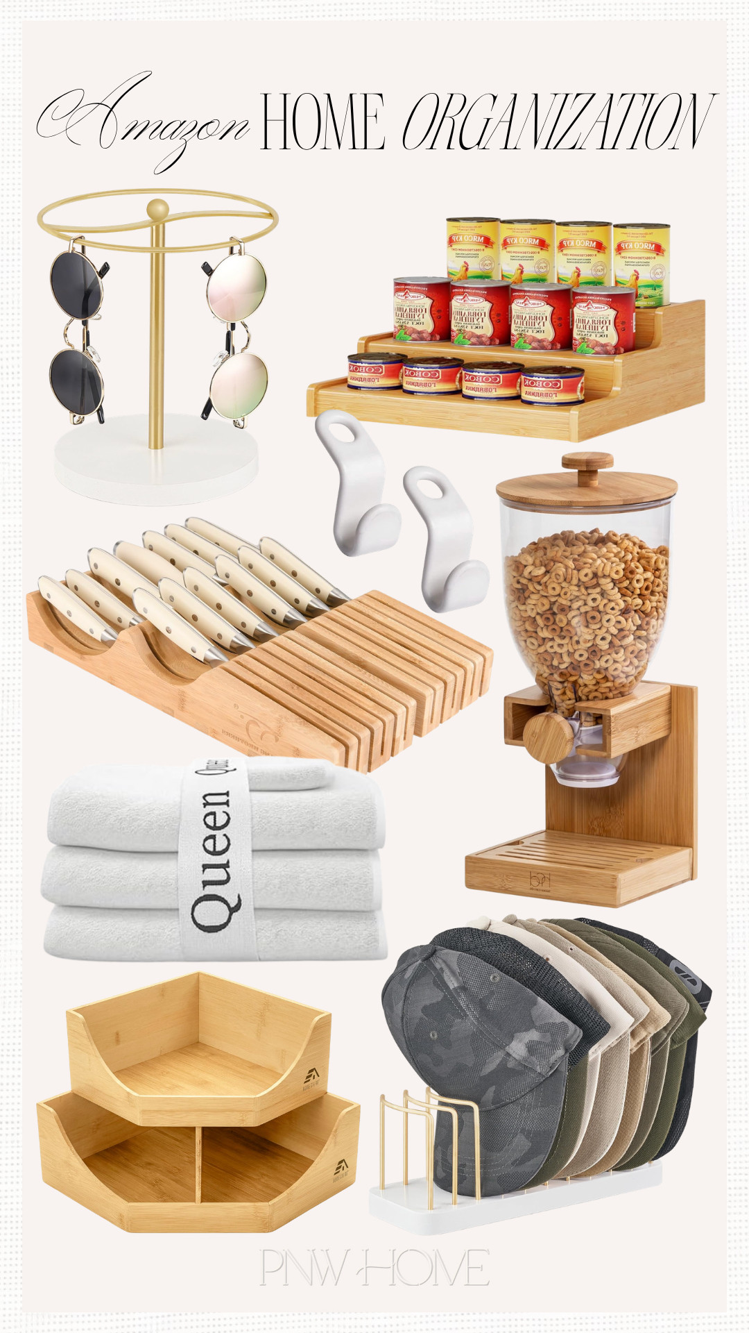 Amazon organization finds for a mid-summer home refresh!

home organization, knife block, drawer knife block, sunglasses holder, closet organization, hat rack, hat organizer, pantry organization, cereal dispenser, sheets holder, linen closet organization, corner organization, hangers attachments, kitchen organization 

 #LTKSeasonal #LTKHome