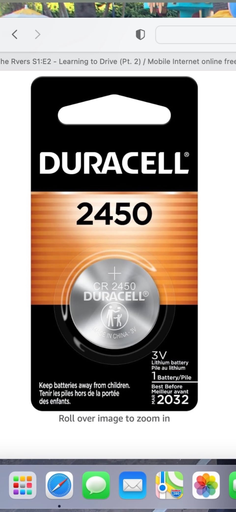 Duracell 2450 3V Lithium Battery, 6 Count Pack, Lithium Coin Battery for Medical and Fitness Devi... | Amazon (US)