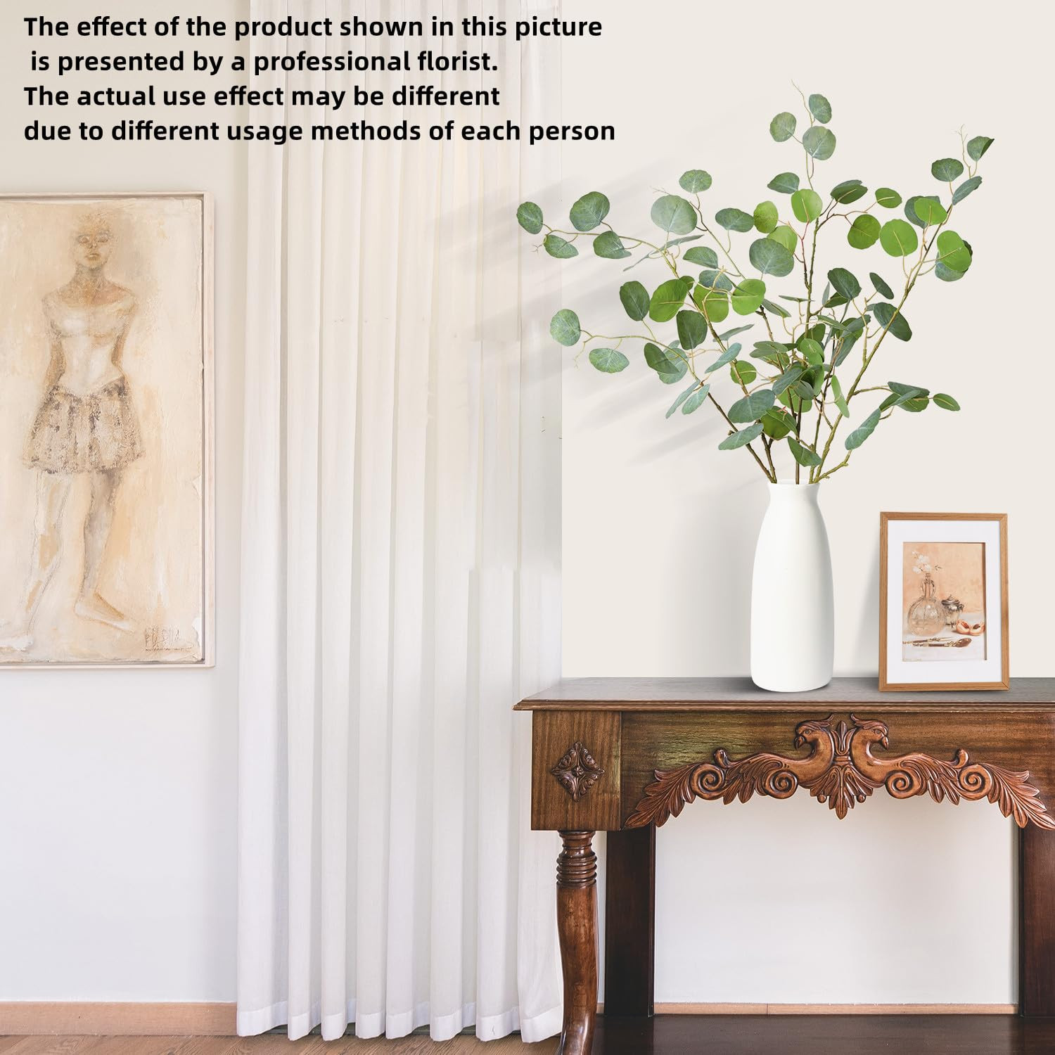 Melorca&Guilla Artificial Plants,3PCS 43.3" Green Large Fake Eucalyptus Faux Branches for Vase,Fa... | Amazon (US)