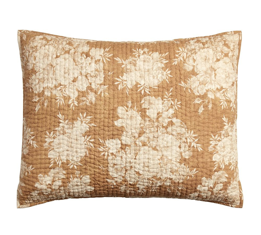 Juliette Toile Handcrafted Reversible Pick-Stitch Quilted Sham | Pottery Barn (US)