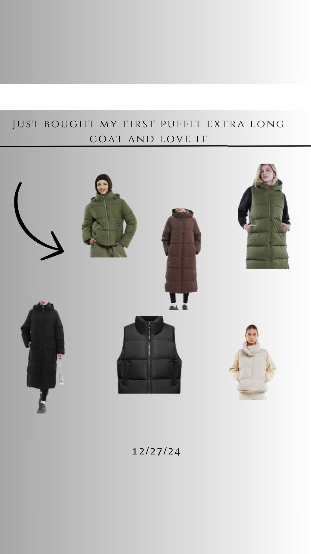 Just received my first extra-long puffer jacket and immediately ordered another one.  

 #LTKSeasonal #LTKFindsUnder100 #LTKStyleTip