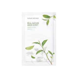 NATURE REPUBLIC - Real Nature Mask Sheet - 9 Types Green Tea | YesStyle Global