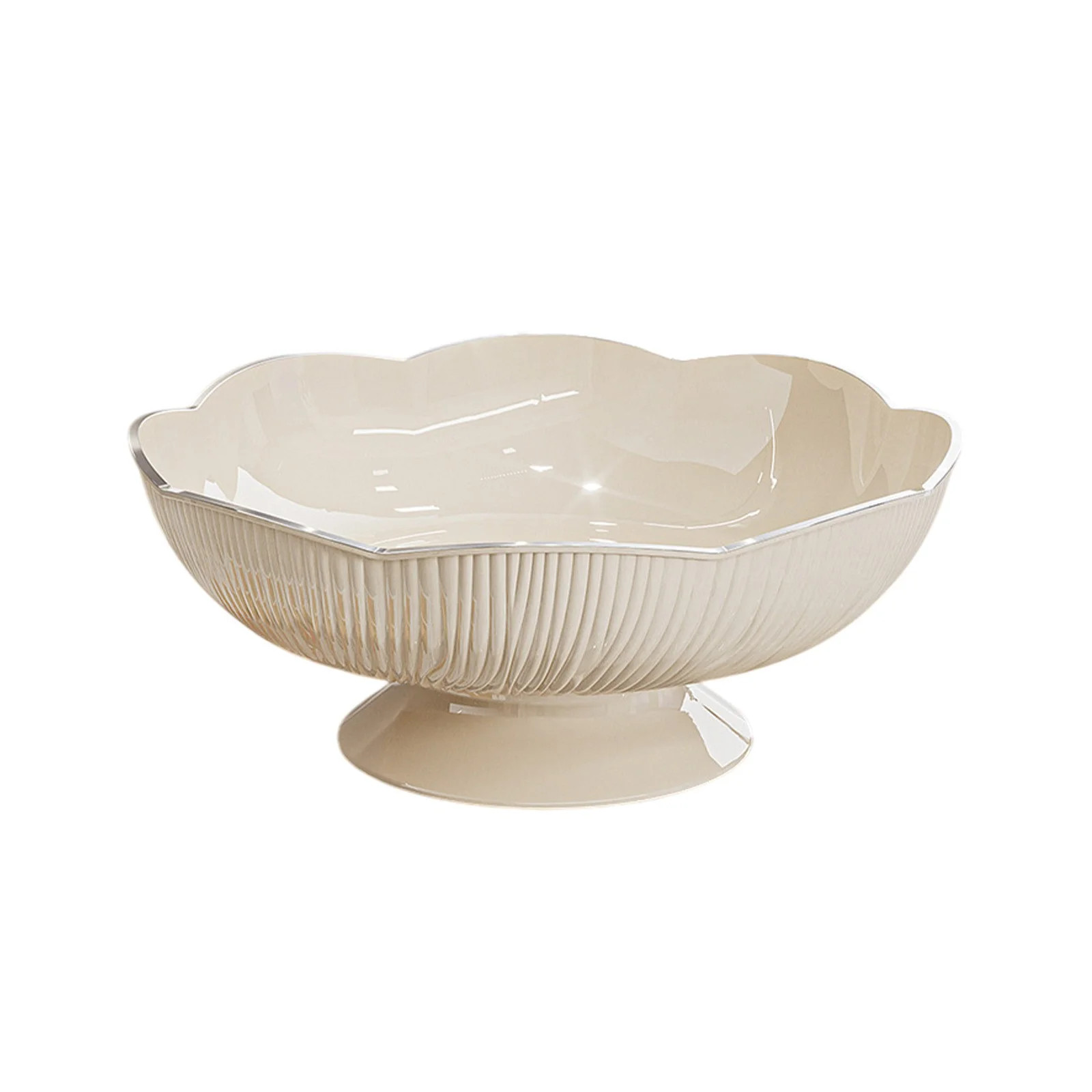 Elainilye Ceramic Fruit Bowl, Lazy Susan Snack Server with Drain Holes, Living Room Centerpiece C... | Walmart (US)