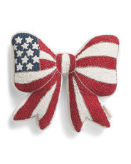 14x14 Shaped Beaded Bow Pillow | Global Home | Marshalls | Marshalls