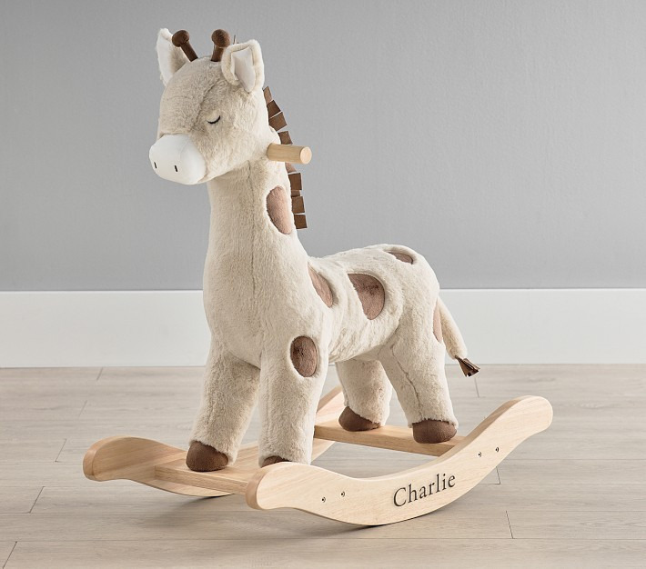 Giraffe Plush Nursery Rocker | Pottery Barn Kids
