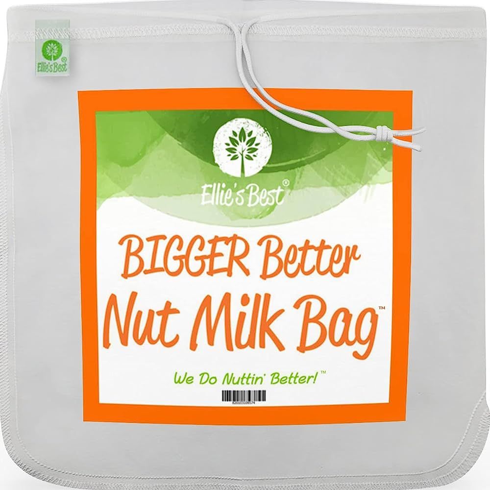 Pro Quality Nut Milk Bag - XL12"X12" Bags - Commercial Grade Reusable All Purpose Food Strainer -... | Amazon (US)