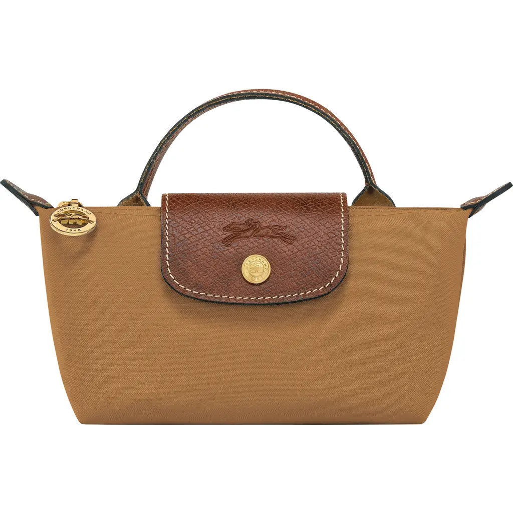 Longchamp Le Pliage Cosmetics Case in Fawn at Nordstrom | Nordstrom