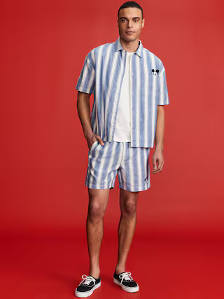 Old Navy x Disney© Mickey Mouse Linen-Blend Jogger Shorts -- 5-inch inseam | Old Navy (US)