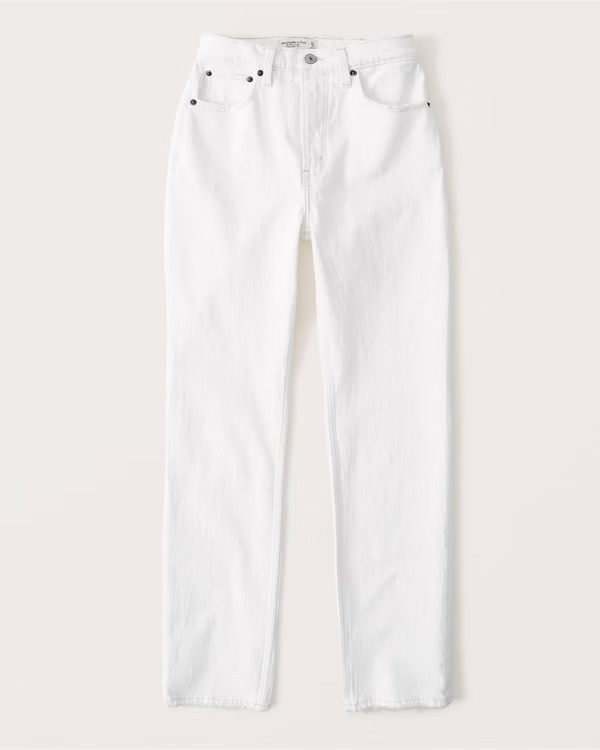 Curve Love 90s Ultra High Rise Straight Jeans | Abercrombie & Fitch (US)