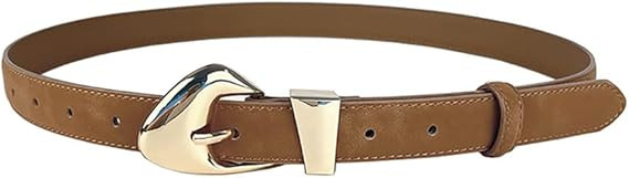 Women's Leather Suede Belts for Jeans Dress Pants Black Brown Belts for Women Ladies Waist Belts ... | Amazon (US)
