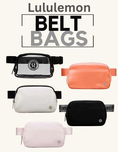 Lululemon belt bags
New belt bags 
Spring/summer bags

#LTKitbag #LTKfindsunder50 #LTKfamily