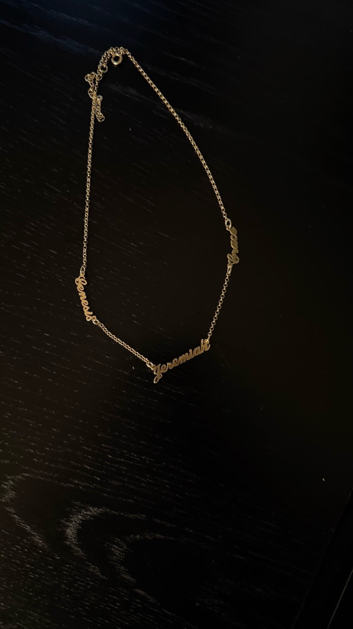 Custom nameplate necklace, with my 2 daughters and husband’s names 🥰

#LTKmomlife #LTKKids #LTKBaby