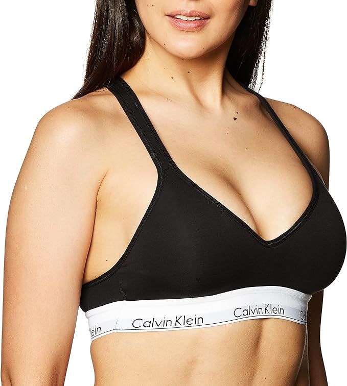 Calvin Klein Women's Modern Cotton Lightly Lined Wireless Bralette | Amazon (US)