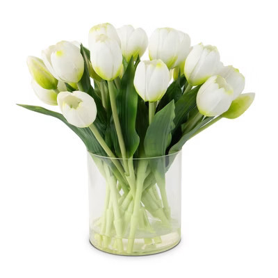22pcs White Artificial Tulips Flowers | Target