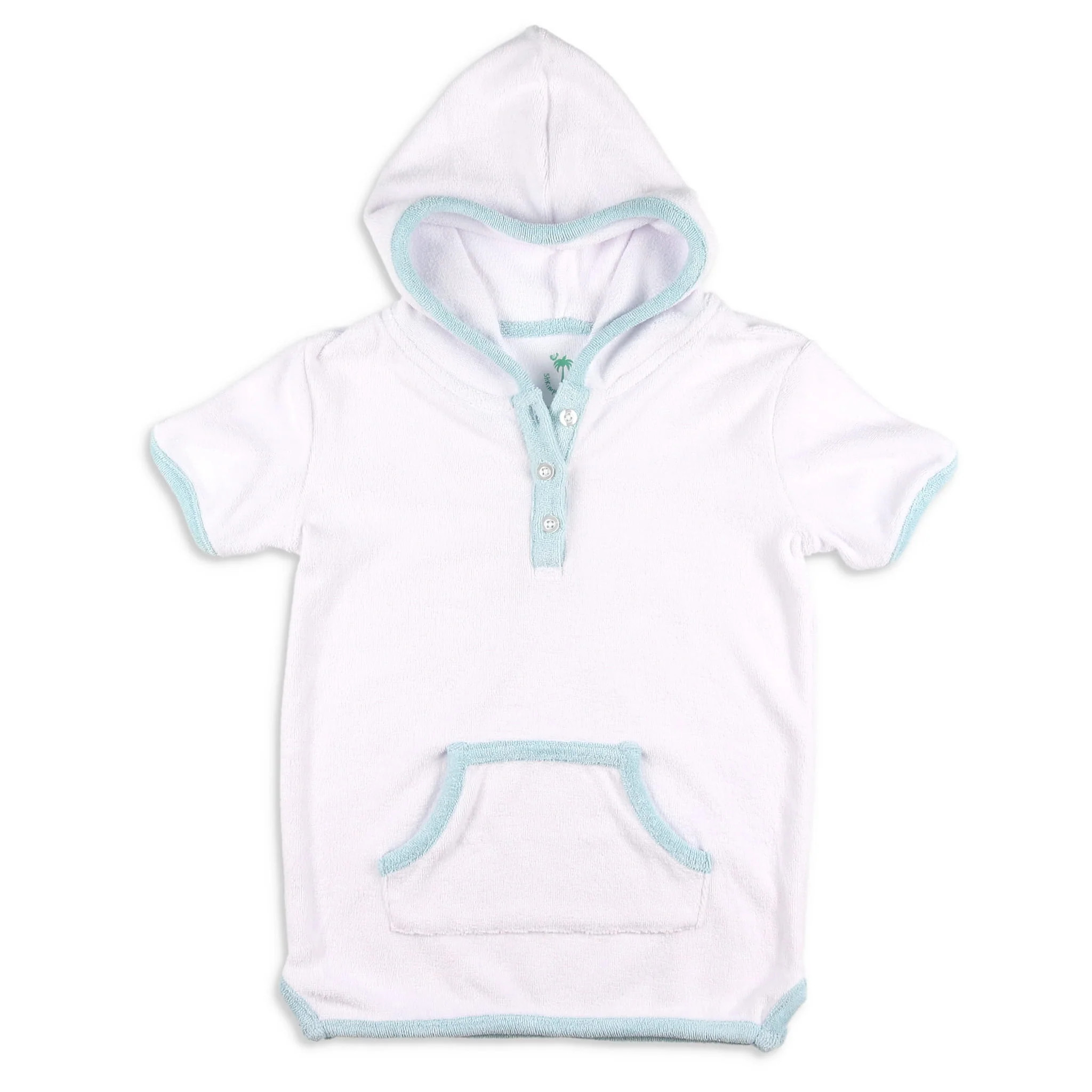 Unisex Cover Up - Waikiki White Terry - Shrimp and Grits Kids | Shrimp and Grits Kids