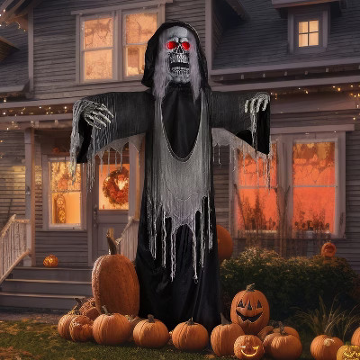 12 Ft. Standing Body Turning Grim Reaper Halloween Decoration | Target