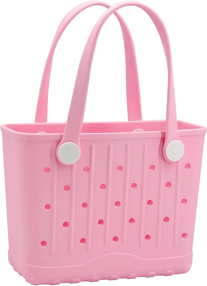 CXY Rubber Tote Bag Small Beach Bag Waterproof Beach Tote Washable Travel Handbag for Sport Boat ... | Amazon (US)