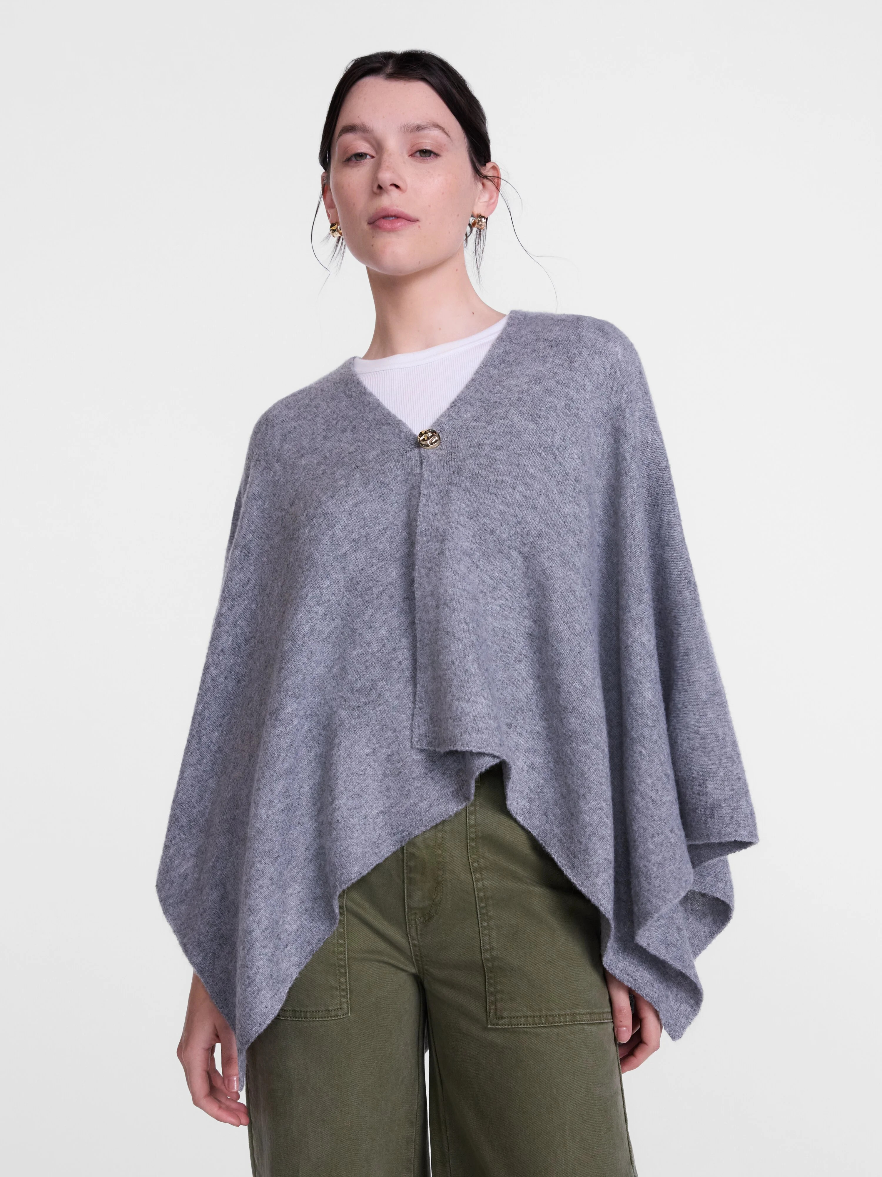 Scenario Women's Button Front Ruana, Mid-weight, Sizes S-XL - Walmart.com | Walmart (US)
