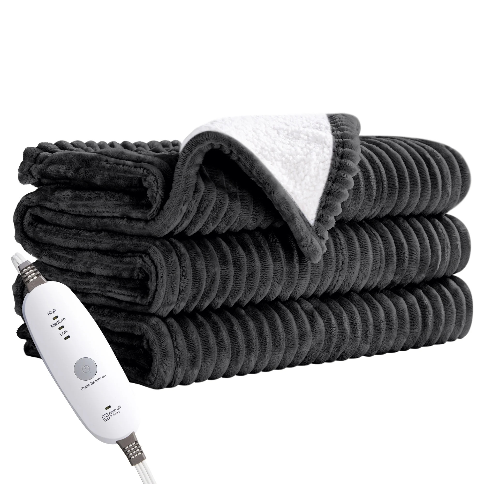 JUSTLET Heated Blanket Electric Throw, 50"x60" Heating Blanket Throw, 6 Heat Levels & 1-9 Hours A... | Walmart (US)