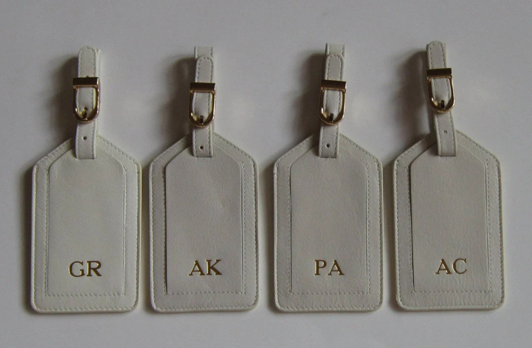 Monogrammed Luggage tag, Personalized Bridesmaid Gift, Destination Wedding Gift, Wedding Favor, R... | Etsy (US)