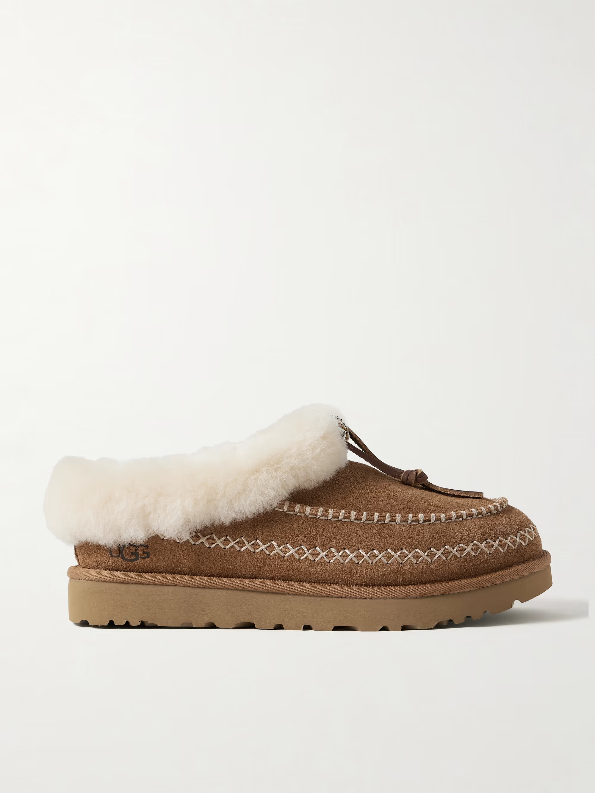 Tasman Alpine embroidered shearling slippers | NET-A-PORTER (UK & EU)