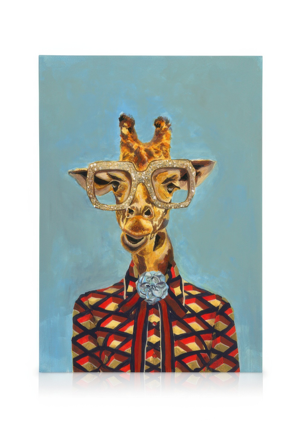 Heather Perry - Artsy Giraffe Canvas print | Desenio
