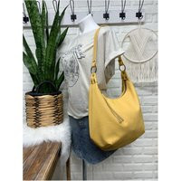 Yellow Leather Hobo Bag, Western Sun Yellow Large Purse, Genuine Handbag, Zippered Hobo, Handmade in Maine | Etsy (US)