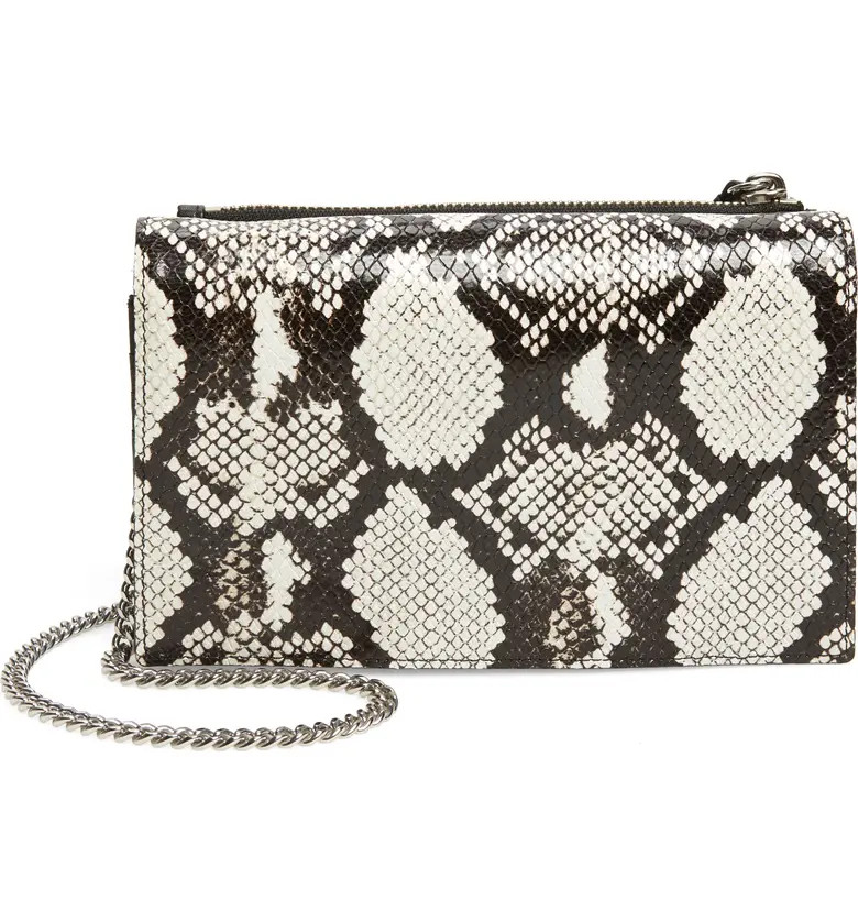 ALLSAINTS Fetch Snake Embossed Leather Crossbody Bag | Nordstrom | Nordstrom