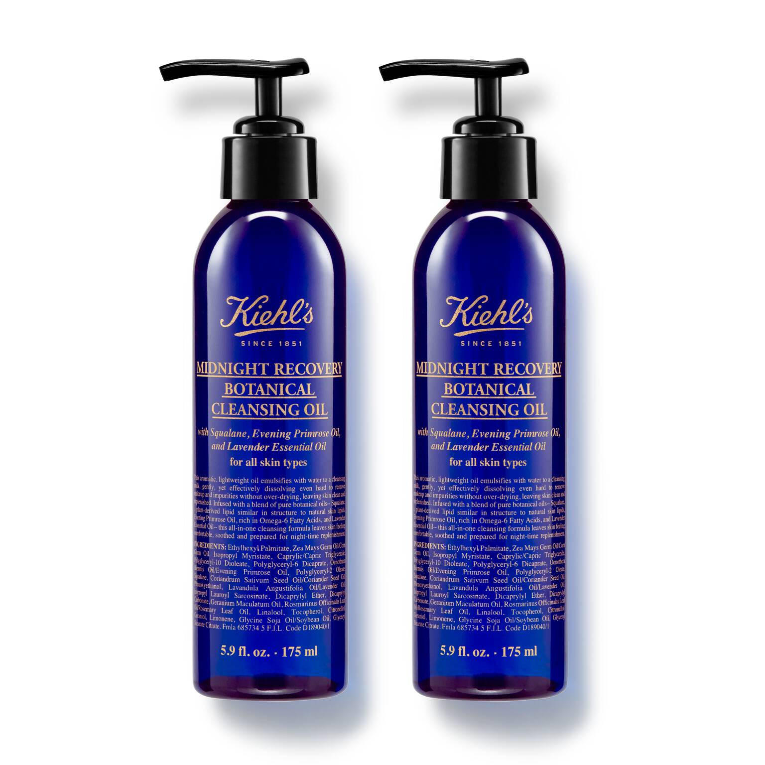 Midnight Recovery Botanical Cleansing Oil Duo– Oil Cleanser – Kiehl’s | Kiehl's