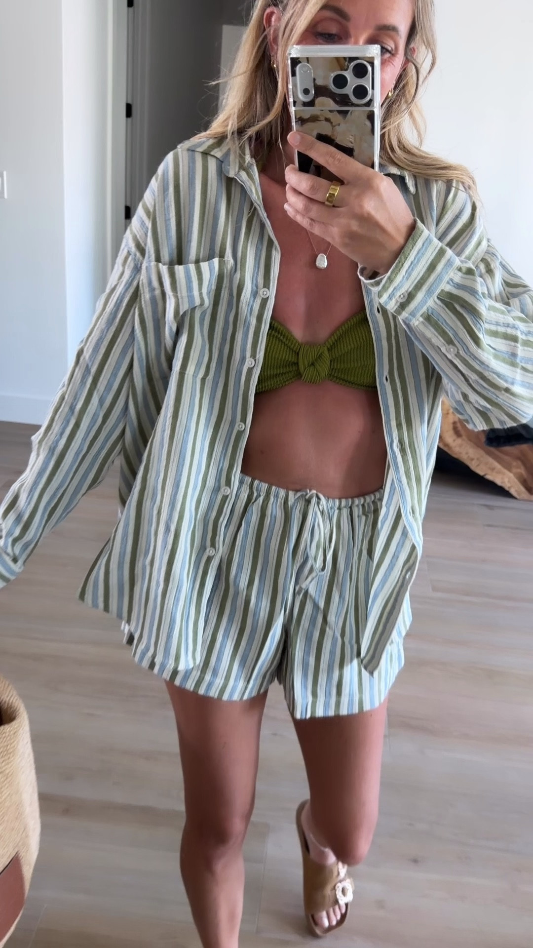 Green striped beach cover up set

#LTKSwim #LTKmomlife #LTKSeasonal