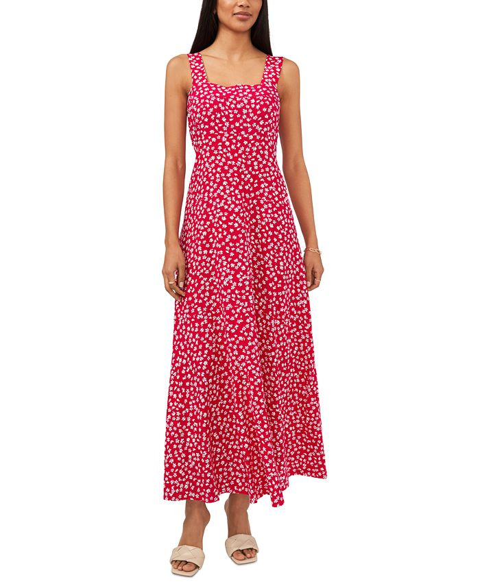 Vince Camuto Women's Printed Fit & Flare Sleeveless Dress & Reviews - Dresses - Women - Macy's | Macys (US)