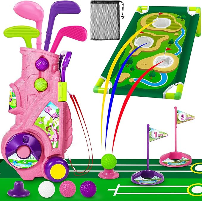 GMAOPHY Golf Club Set for Kids, Indoor Outdoor Sports Toys for Girls Boys Ages 1 2 3 4 5 Year Old... | Amazon (US)