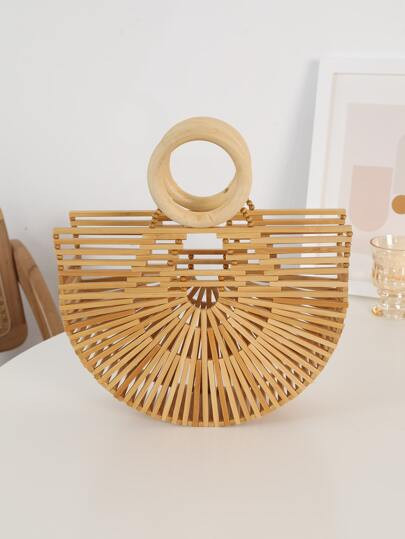 Hollow Out Design Straw Bag | SHEIN