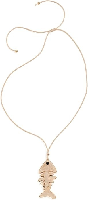 ADINA EDEN Women's Fish Skeleton Rope Necklace | Amazon (US)